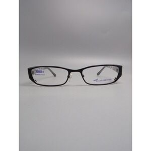 Safilo Team Eyeglasses Frames Made in Italy Black Metal Elasto 130